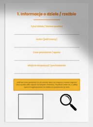 Karta obserwacji. Opis rzeźby