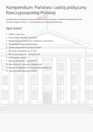 Kompendium: Państwo i ustrój polityczny RP | WOS, Matura, E8 | Gotowa lekcja & Notatka