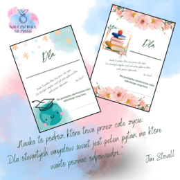 Wklejki, dedykacje do książek na koniec roku szkolnego 2024/2025