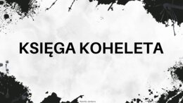 Prezentacja Księga Koheleta