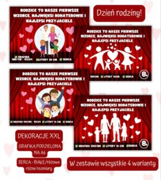 DEKORACJA XXL DZIEŃ RODZINY DZIEŃ MATKI DZIEŃ OJCA