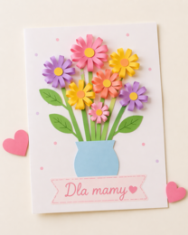 Bukiet dla mamy – praca plastyczna krok po kroku