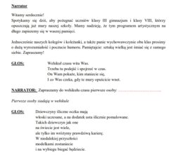 Pożegnanie absolwentów