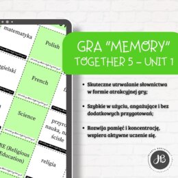 Gra Memory - Together 5 – Unit 1