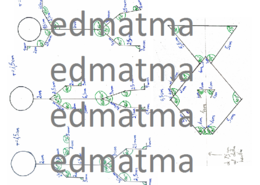 Geometruś - zestaw (trzy ludziki + ryba) do przerysowania dla uczniów i uczennic