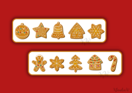 Układanie pierniczków według wzoru