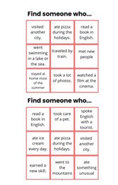 Find someone who- summer edition, gra, zabawa, integracja