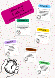 Lekturowe 5 sekund - zestaw dla klas IV-VI