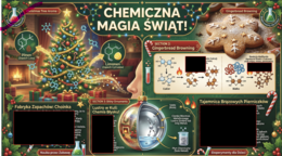 Plakat Świąteczny - Chemiczna Magia Świąt