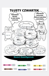 Tłusty czwartek - dodawanie i odejmowanie w zakresie 1000