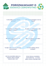 Edukacja zdrowotna – 30 pytań dla szkół średnich