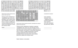 Wprowadzenie do tematu Budowa i rola mięśni- wykreślanka dla kl. 7