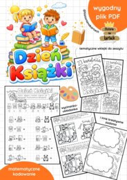Dzień książki - materiały/wklejki do zeszytu.
