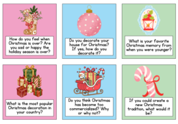 CHRISTMAS CARDS – SPEAKING GAME Rozmowy o Świętach po angielsku!