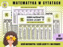 Matematyczne cytaty "do urywania" / Dzień matematyki / Dzień liczby PI