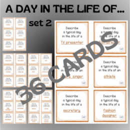 A DAY IN THE LIFE OF… CARDS SET 2