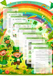 Zestaw St. Patrick's Day a1 oraz A2+/B1 Karty Pracy Worksheet Gotowe Lekcje