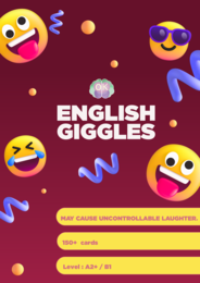 Gra językowa! English Giggles!gra językowa, zabawa w klasie, nauka słownictwa, ESL game, rozwijanie kreatywności, humor w nauce, interaktywna lekcja, zabawy edukacyjne, komunikacja po angielsku, aktywność na lekcji, integracja klasy, nauka przez zabawę,l