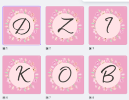 Dzień Kobiet, 8 marca - girlanda, napis