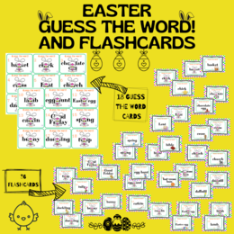 EASTER GUESS THE WORD! CARDS AND FLASHCARDS