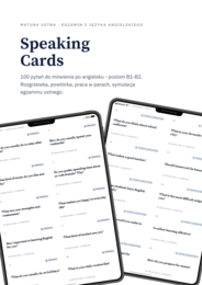 Matura Ustna z angielskiego Speaking Cards – 100 pytań | English Oral Exam Practice