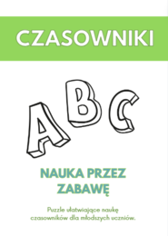CZASOWNIKI CZĘŚCI MOWY PUZZLE UŁATWIAJĄCE NAUKĘ