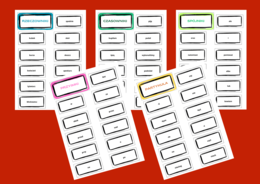 CZĘŚCI MOWY - fiszki - 11 stron - kl. 4- 8