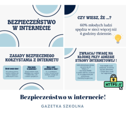 Bezpieczeństwo w internecie ! - gazetka szkolna