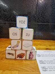 Kostki logopedyczne - szereg syczący