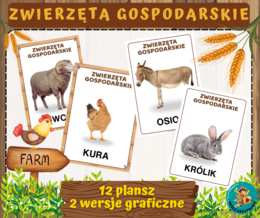 PLANSZE ZWIERZĘTA GOSPODARSKIE