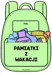 1 Dzień Szkoły - Pamiątki z wakacji