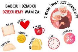 Gazetka ścienna na Dzień Babci i Dziadka | Dekoracja szkolna - możliwość własnej aranżacji