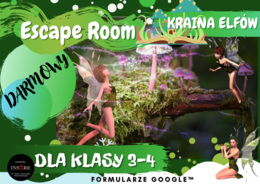 DARMOWY ESCAPE ROOM - POKÓJ ZAGADEK KRAINA ELFÓW dla klasy 3-4