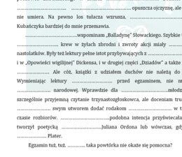 DYKTANDO - LEKTURY ÓSMOKLASISTY