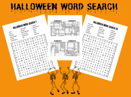 Halloween Word Search