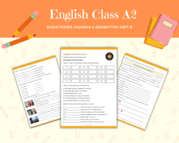 Gramatyka dla klasy 6: Czas Present Perfect Zdania twierdzące przeczenia pytania  i krótkie odpowiedzi  Na podstawie English Class A2 Unit 6