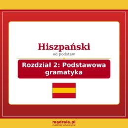 FISZKI "JĘZYK HISZPAŃSKI – ROZDZIAŁ 2: PODSTAWOWA GRAMATYKA" KARTA PRACY
