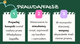 Prezentacja „Monarchia stanowa w Polsce” – gotowa lekcja historii dla klasy 5 SP z QUIZEM