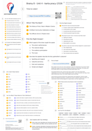 Brainy 8 – Unit 4 – karta pracy