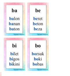 Tropiciele sylab - nauka czytania