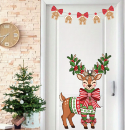 🎄✨ Zestaw Ozdób na Drzwi lub Świąteczną Gazetkę — 5 Plakatów XXL (4 × A4 każdy!) + 5 Grafik-Niespodzianek! ✨🎄| 6o stron do druku! Idealne jako ozdoba klasy|korytarza| pokoju dziecka