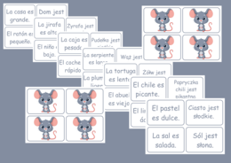 Gra językowa dla dzieci – karty do nauki  hiszpańskiego