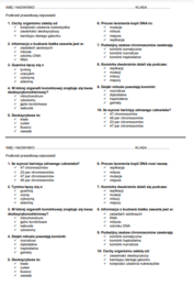 GENETYKA - KARTKÓWKA