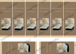 Zakładki na zakończenie roku, nagroda, upominek, czytelnictwo, dwustronne, z cytatem