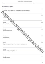 Teen Explorer 7 - Unit 8 - testy