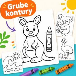 Moje pierwsze kolorowanki: Australia