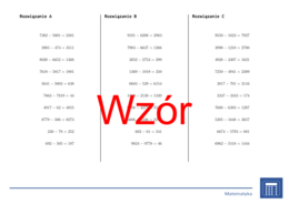 Odejmowanie do 10 000 | matematyka | 26 kolumn