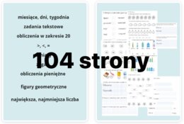 ZADANIA z matematyki dla KLASY 1,2 - 104 strony