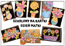 SZABLONY NA KARTKI Z OKAZJI DNIA MATKI - DZIEŃ MATKI