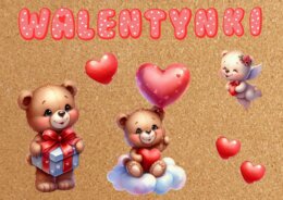 Walentynki - dekoracja na gazetkę, karty pracy, medale i dyplomy